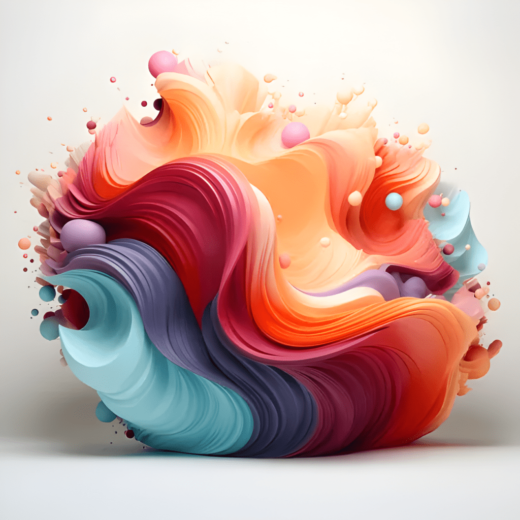 colorful abstract illustration of soundwaves